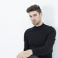 Merino Knit Turtleneck in Black