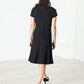 Lined Silhouette Dress in Black
