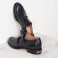 Buckle Shoe in Navy