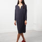 Long Sleeve Silk Dress
