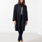 Woven Pleat Back Coat