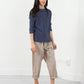 Melange Waffle Top