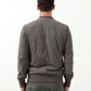 Leather Bomber Jacket in Dust