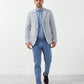Seersucker Five Button Blazer