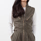 Sleeveless Harem Flightsuit