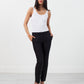 Straight Seam Trouser in Black
