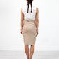 Floridia Leather Skirt